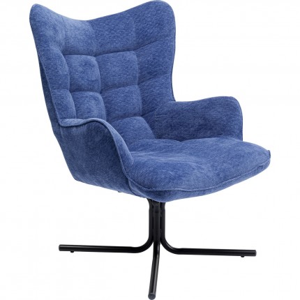 Fauteuil pivotant Oscar bleu Kare Design