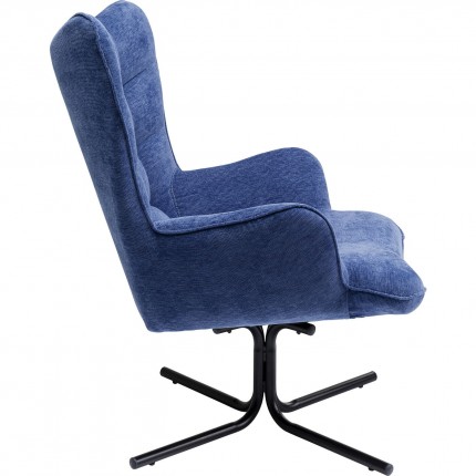 Fauteuil pivotant Oscar bleu Kare Design