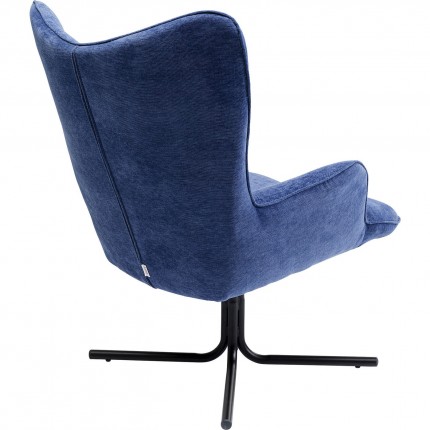 Fauteuil pivotant Oscar bleu Kare Design