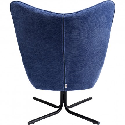 Fauteuil pivotant Oscar bleu Kare Design