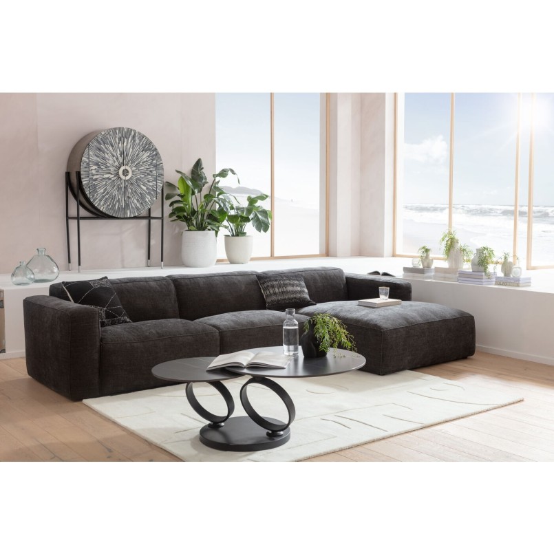 Table basse Beverly noire 133x80cm Kare Design