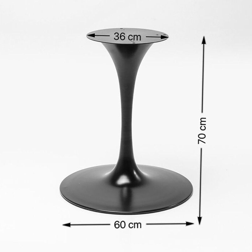Pied de table Invitation blanc Ø60cm