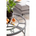 Table d'appoint horloge noir 76cm Kare Design