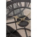 Table d'appoint horloge noir 76cm Kare Design
