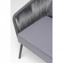 Salon de jardin Elba gris anthracite Kare Design
