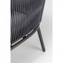 Salon de jardin Elba gris anthracite Kare Design