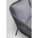 Salon de jardin Elba gris anthracite Kare Design
