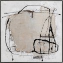 Peinture Frame Dust 100x100cm grise Kare Design