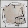 Peinture Frame Dust 100x100cm grise Kare Design