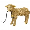 Lampe mouton doré fleurs Kare Design