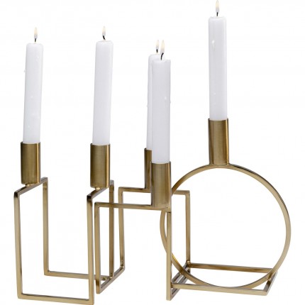 Bougeoir Hot Wire doré Kare Design