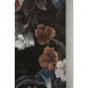 Peinture panthère noire fleurs 90x140cm Kare Design