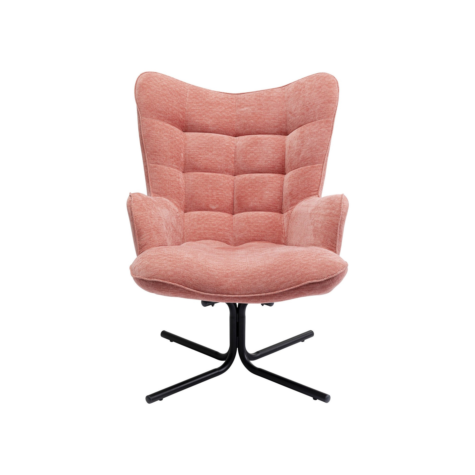 Fauteuil pivotant Oscar rose Kare Design