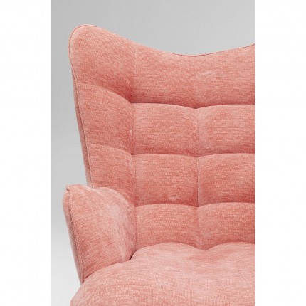 Fauteuil pivotant Oscar rose Kare Design