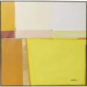 Peinture Abstract Shapes jaune 113x113cm Kare Design