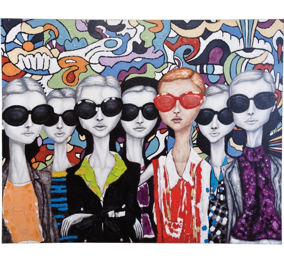Peinture à l'huile Sunglasses 150x120 Kare Design