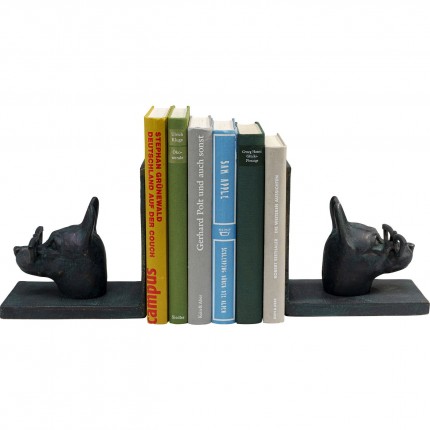 Serre-livres chiens lunettes set de 2 Kare Design