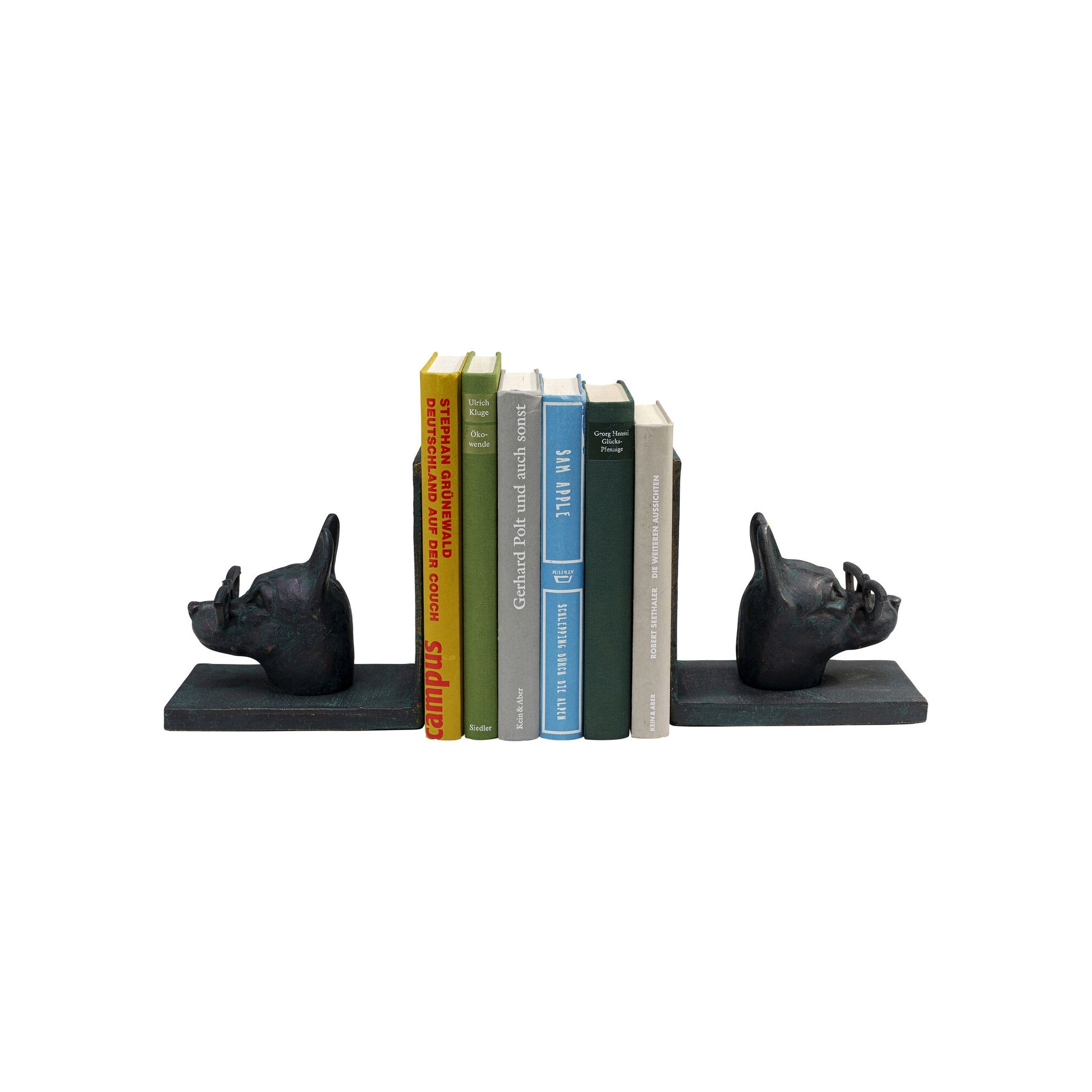 Serre-livres chiens lunettes set de 2 Kare Design