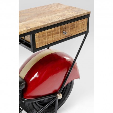 Table de bar moto rouge Kare Design