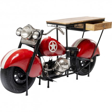 Table de bar moto rouge Kare Design