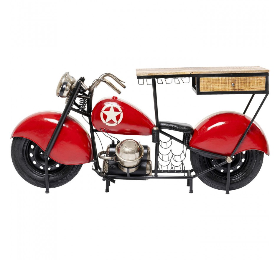 Table de bar moto rouge Kare Design