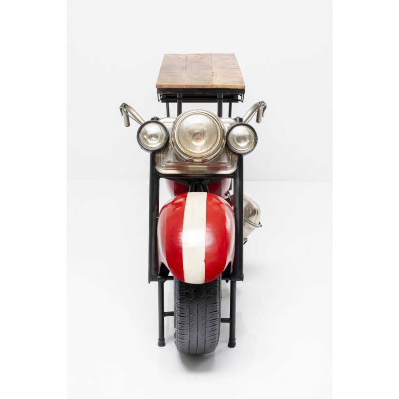 Meuble bar Motorbike rouge