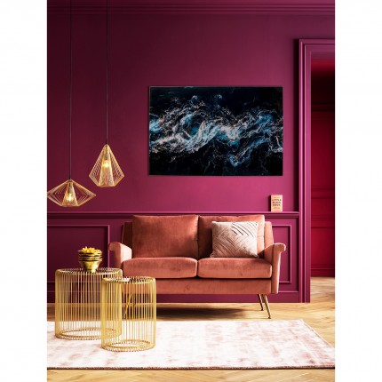 Tableau en verre mer agitée 150x100cm Kare Design