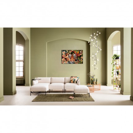 Tableau en verre Tiger on Hunt 150x100cm Kare Design