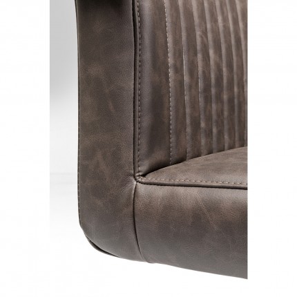 Chaise avec accoudoirs Cantilever Thamos marron Kare Design