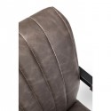 Chaise avec accoudoirs Cantilever Thamos marron Kare Design