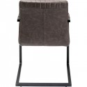 Chaise avec accoudoirs Cantilever Thamos marron Kare Design