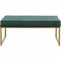 Banc Smart laiton et vert 90x40cm Kare Design