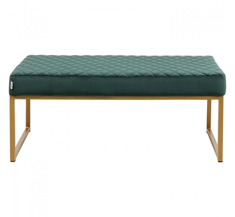 Banc Smart laiton et vert 90x40cm Kare Design