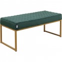 Banc Smart laiton et vert 90x40cm Kare Design