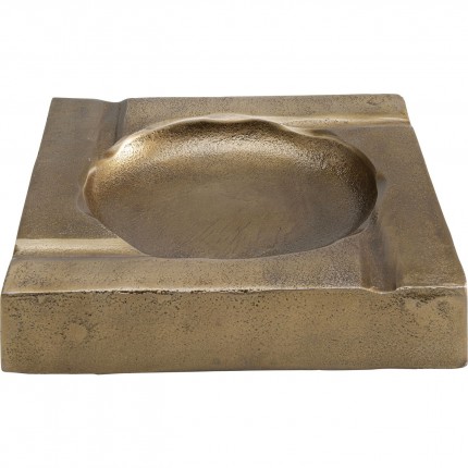 Cendrier Classic doré 20x20cm Kare Design