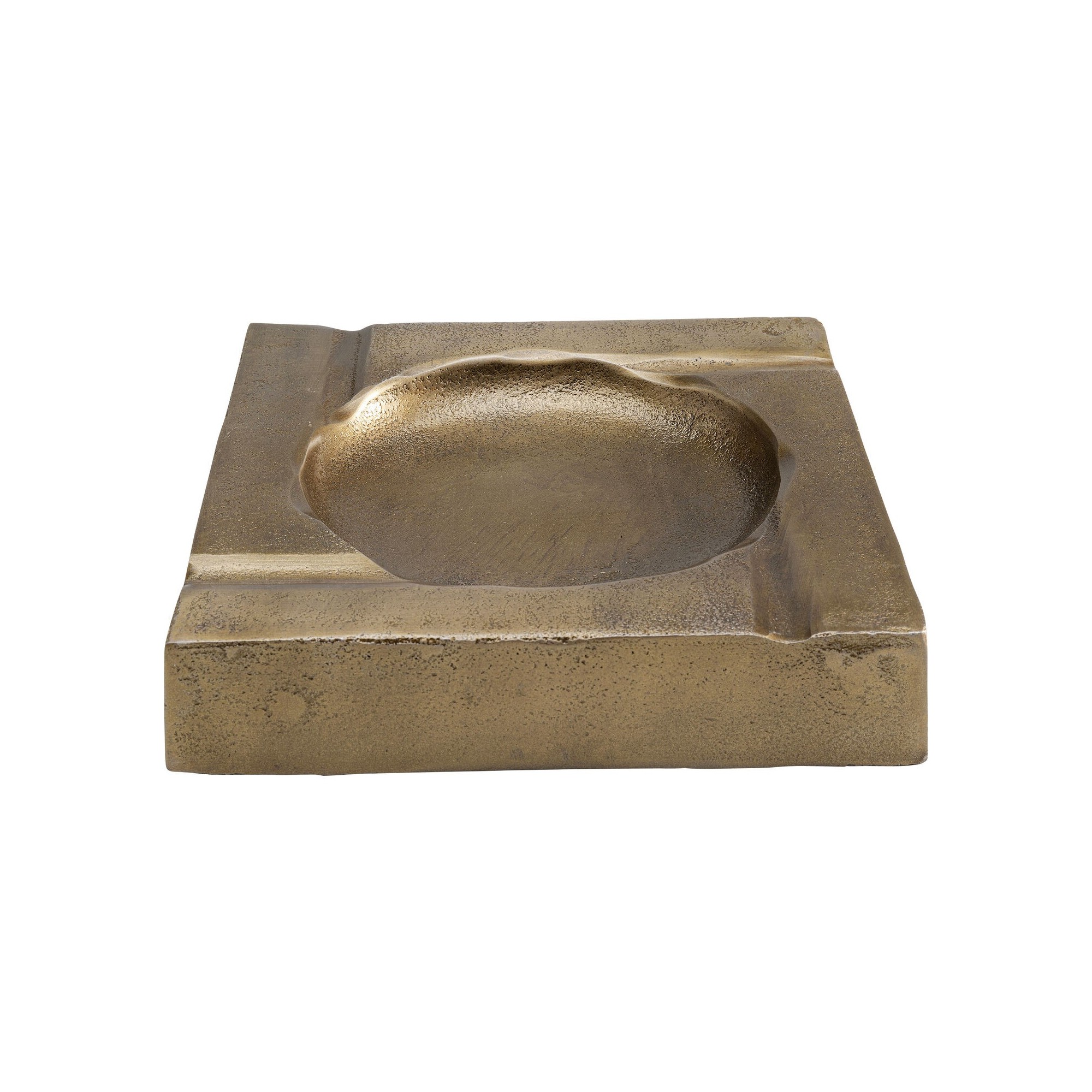 Cendrier Classic doré 20x20cm Kare Design