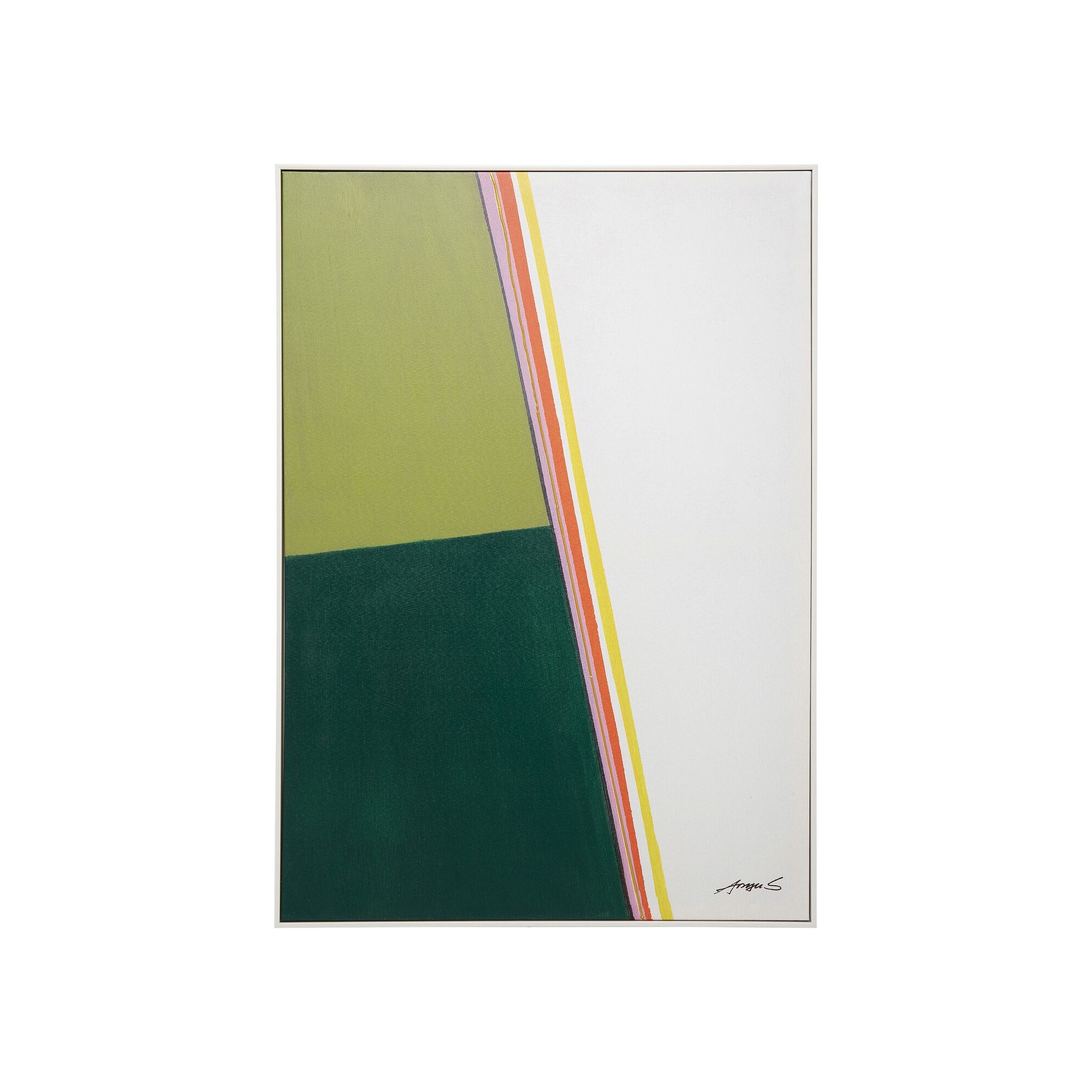 Peinture Abstract Shapes kaki 73x103cm Kare Design
