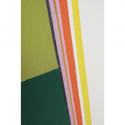 Peinture Abstract Shapes kaki 73x103cm Kare Design
