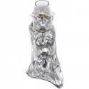 Photophore Jade triple argenté Kare Design