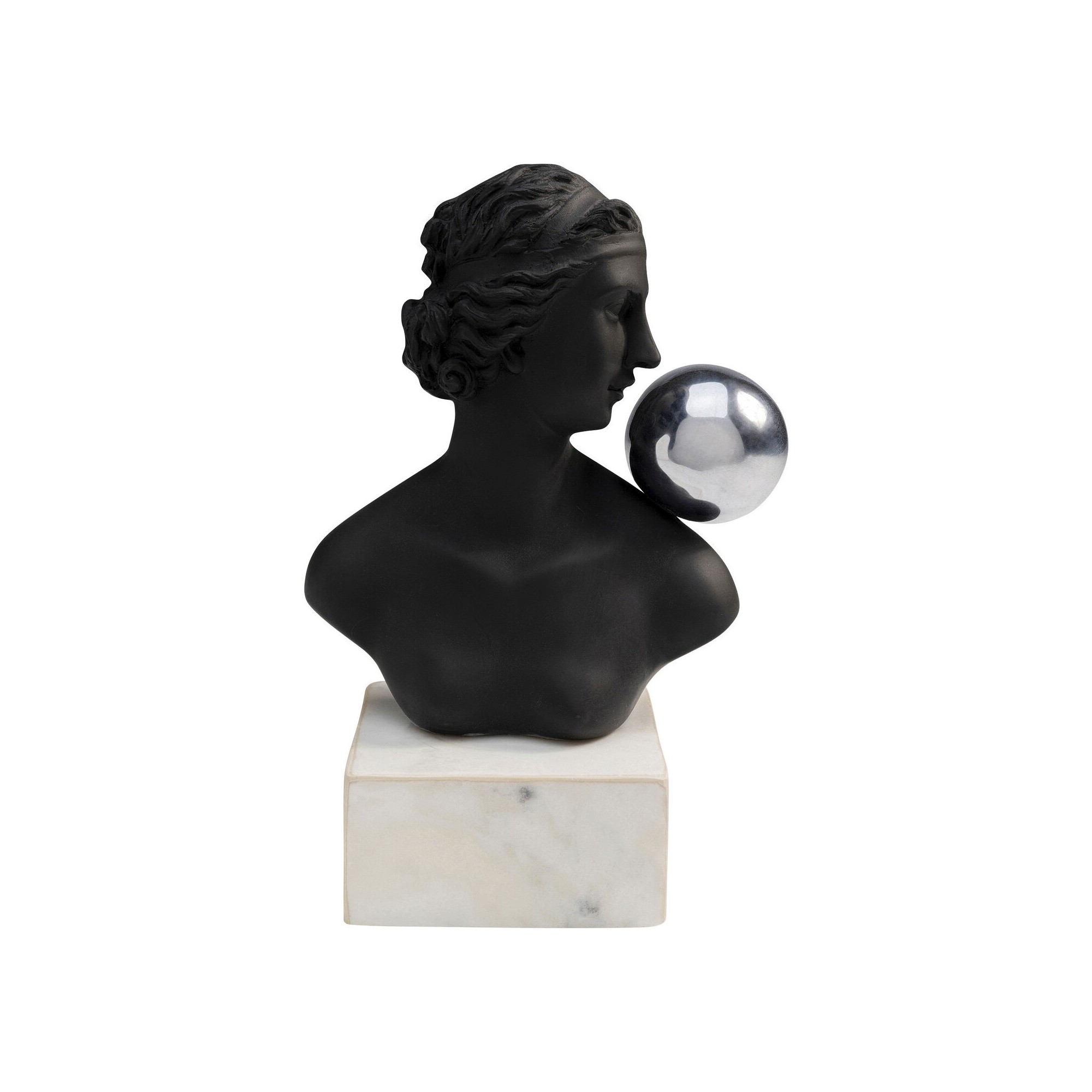 Déco buste femme profil noir et blanc Kare Design