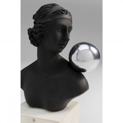 Déco buste femme profil noir et blanc Kare Design