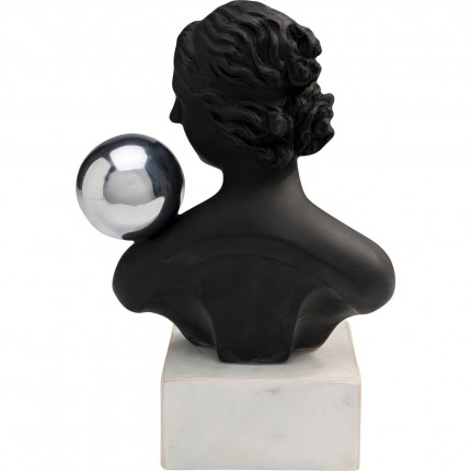 Déco buste femme profil noir et blanc Kare Design