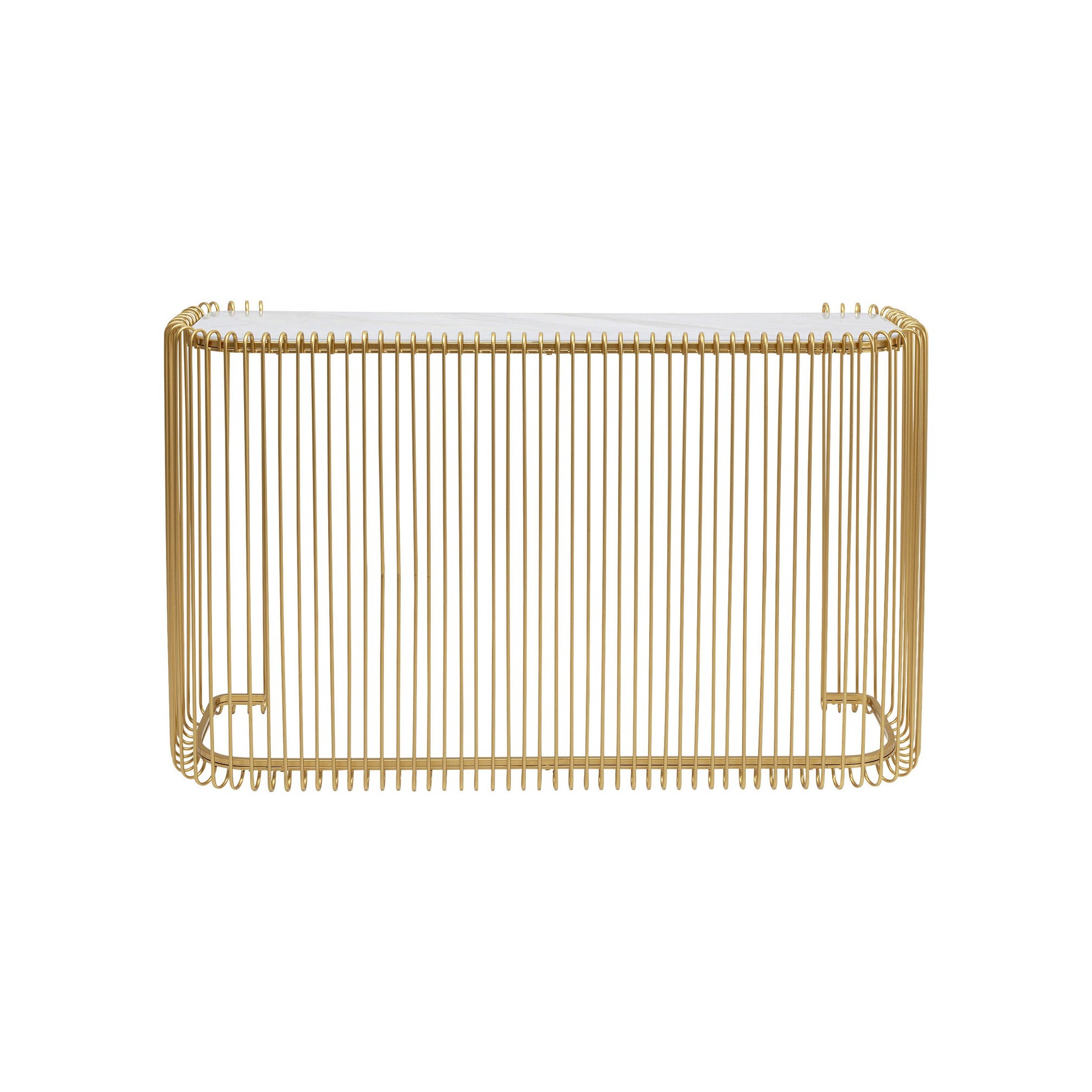 Console Wire dorée 142x43cm Kare Design