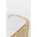 Console Wire dorée 142x43cm Kare Design