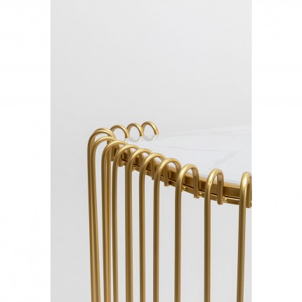 Console Wire gold 142x43cm Kare Design