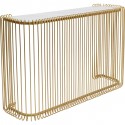 Console Wire dorée 142x43cm Kare Design