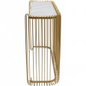 Console Wire dorée 142x43cm Kare Design