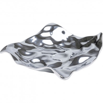 Coupe Jade argentée 31x29cm Kare Design
