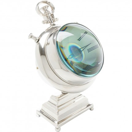 Horloge de table Carl argentée Kare Design