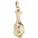 Déco lapin doré 37cm Kare Design